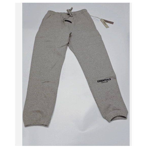 Fear Of God Essentials Dark Oatmeal Joggers XS Oversized NWT Ships Same Biz Day - Picture 1 of 11